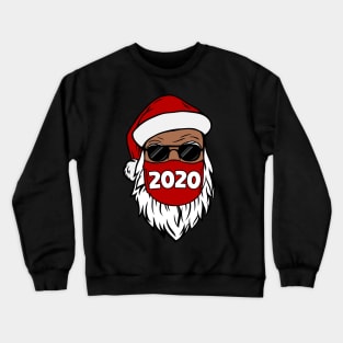 African American Santa Black Christmas - Santa Wearing Mask for women men kids Crewneck Sweatshirt